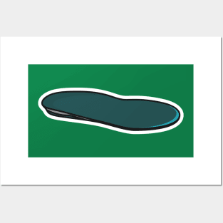 Comfortable Orthotics Shoe Single Insole, Arch Supports Sticker vector illustration. Fashion object icon concept. Insoles for a comfortable and healthy walk sticker design icon with shadow. Posters and Art